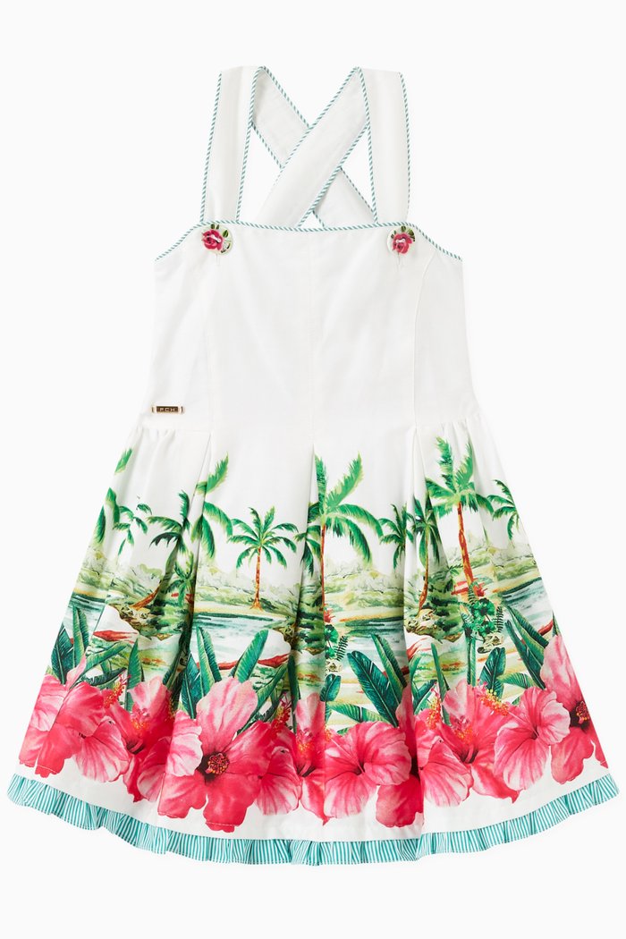 

Bimba Dress in Cotton, White