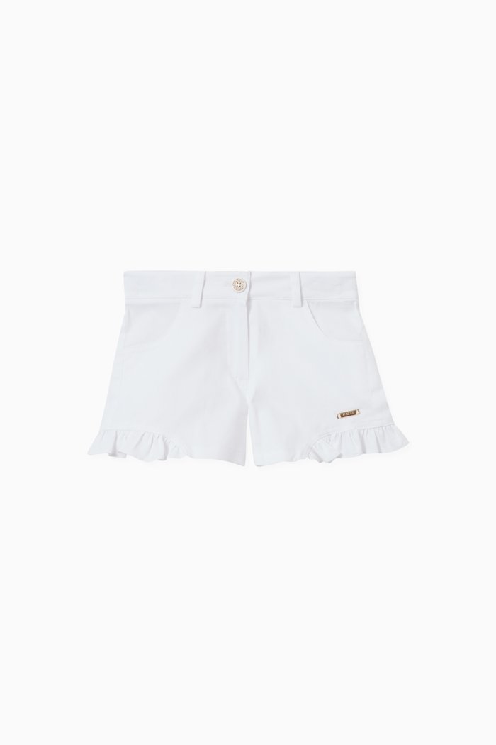 Itsaso Shorts in Cotton, White