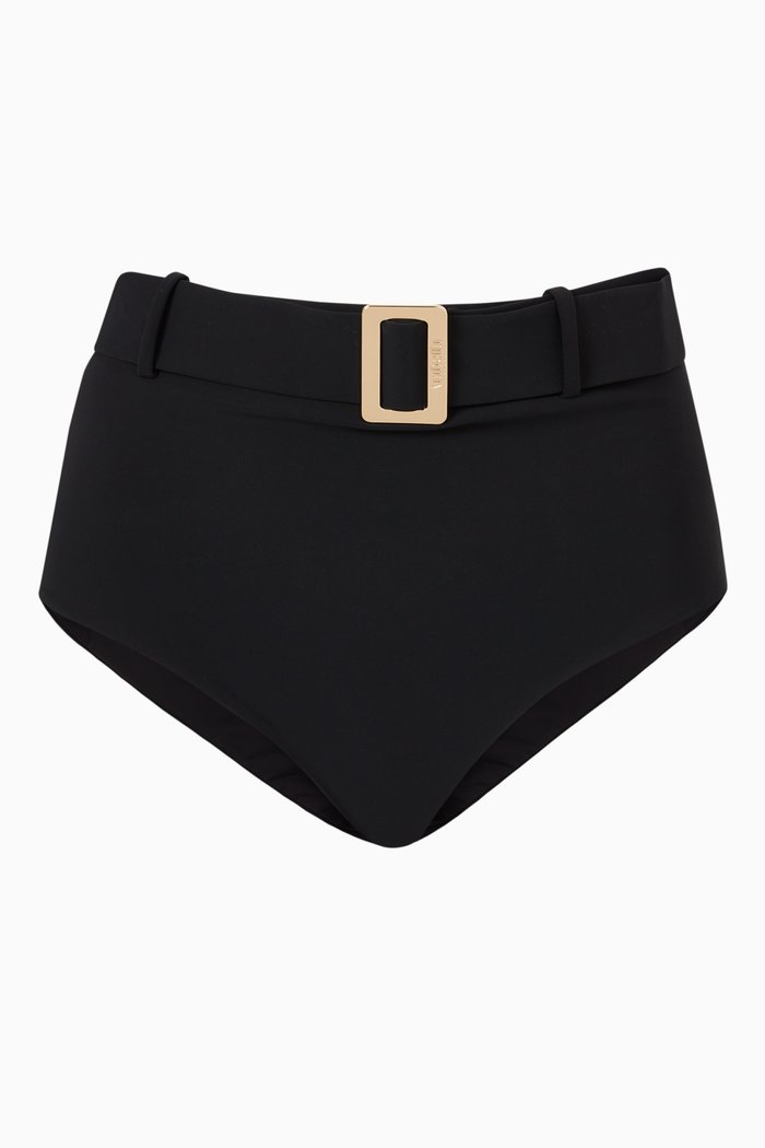

The Belted Brief Bikini Bottoms in LYCRA®, Black