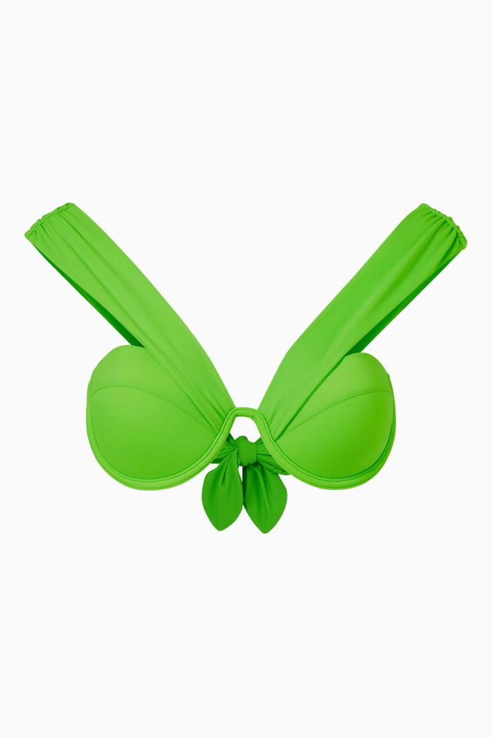 

Bardot Bustier Bikini Top in LYCRA®, Green