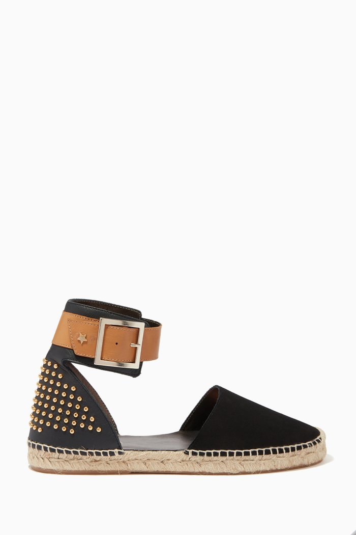 

Studded Espadrilles in Suede & Leather, Multicolour
