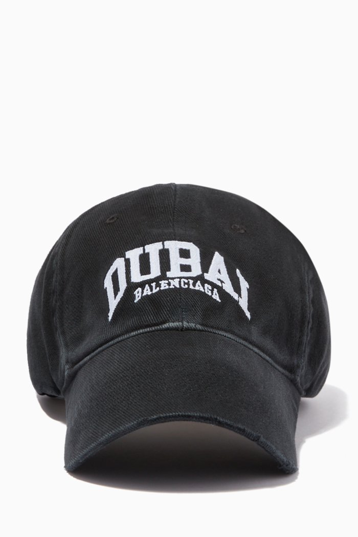 Cities Dubai Cap in Organic Cotton, Black