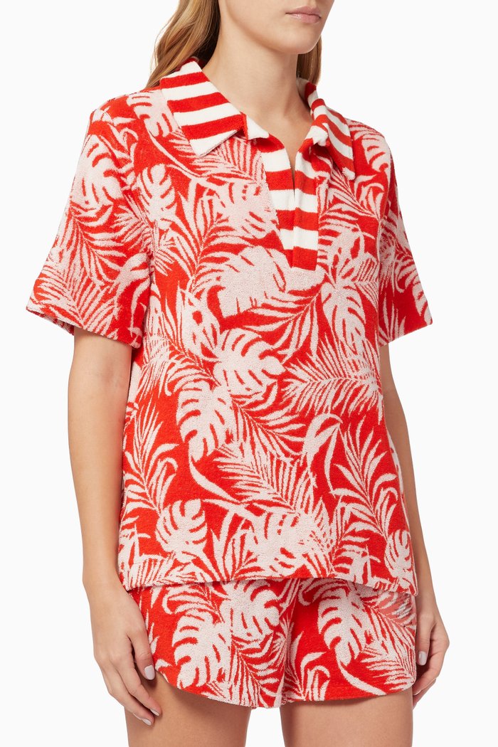 

Sabal Wilma Shirt in Cotton Blend, Red