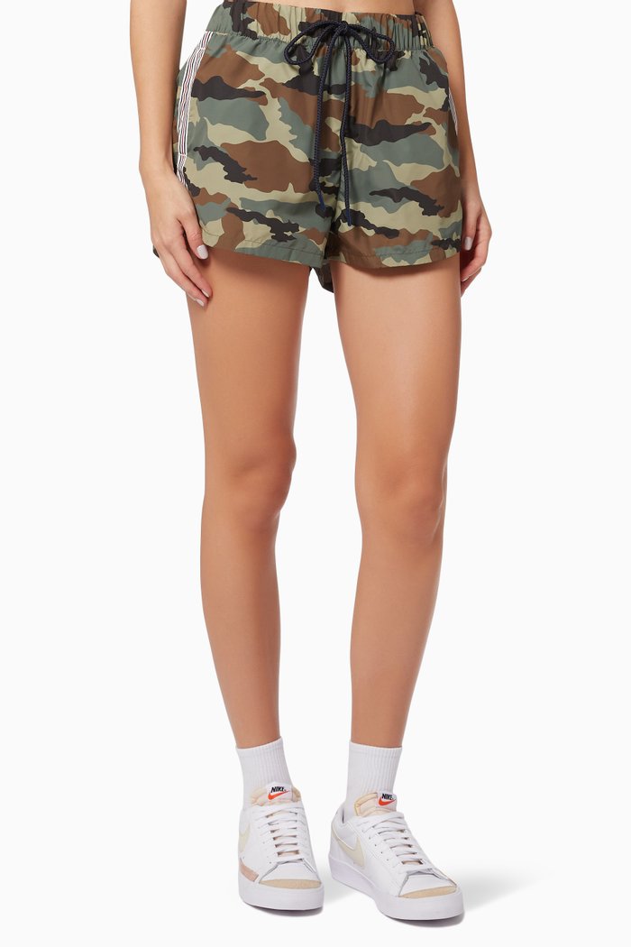 

Heritage Camo Eferm Shorts in Polyester, Green