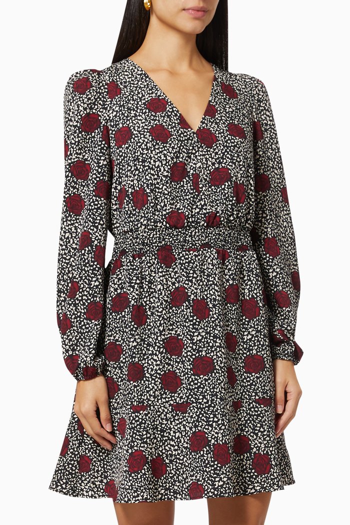 

Leopard Print Dress, Black