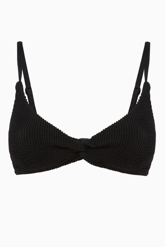 

Always Fits Twist Bikini Top, Black