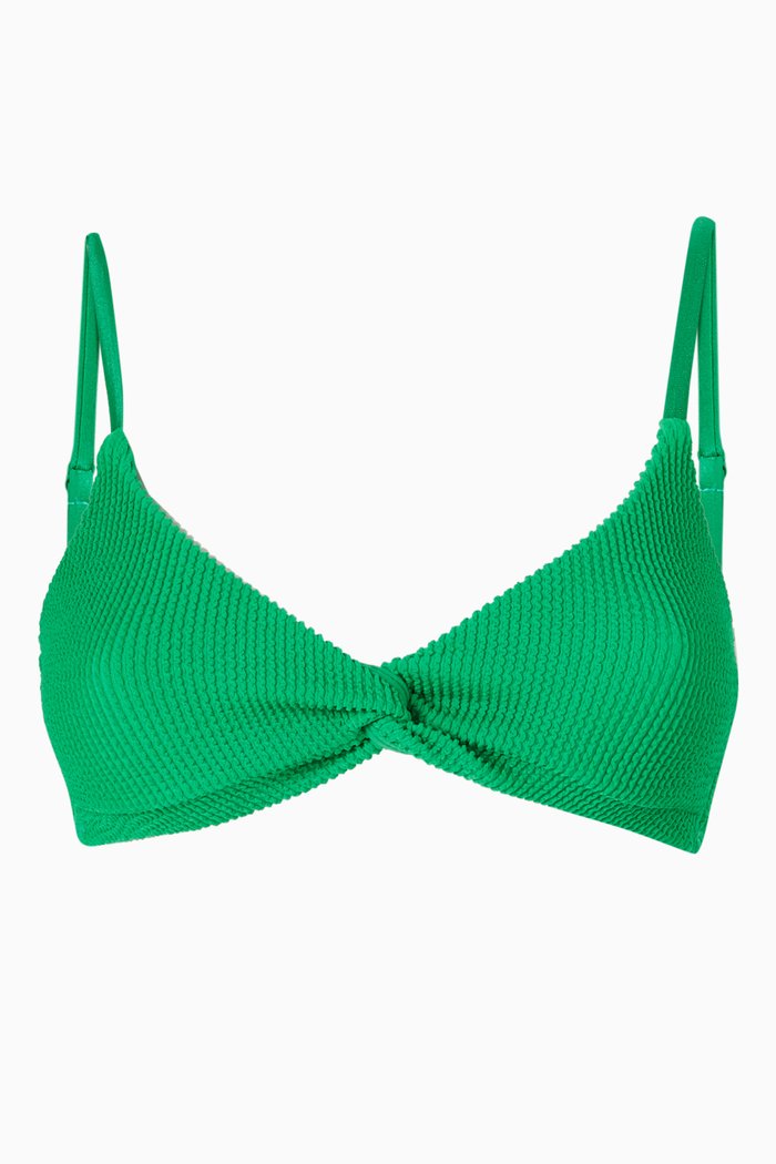 

Always Fits Twist Bikini Top, Green