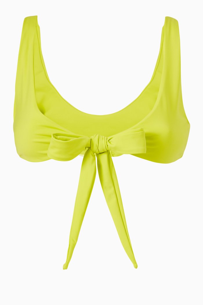 

Scooped Bikini Top, Yellow