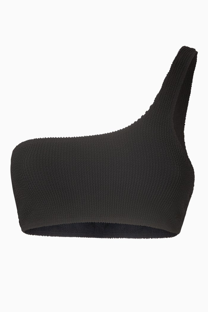 

Always Fits One Shoulder Bikini Top, Black