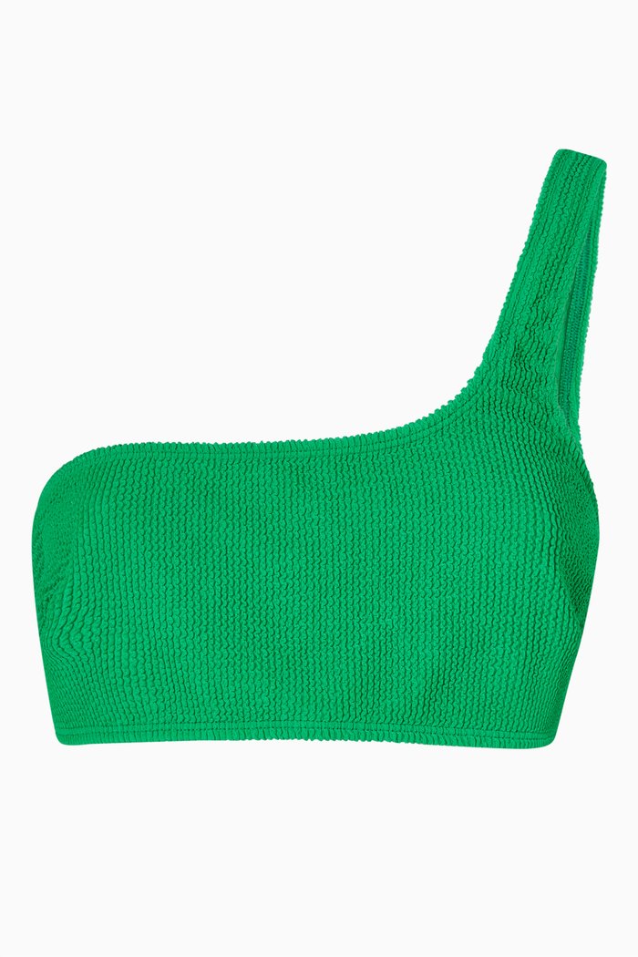 

Always Fits One Shoulder Bikini Top, Green