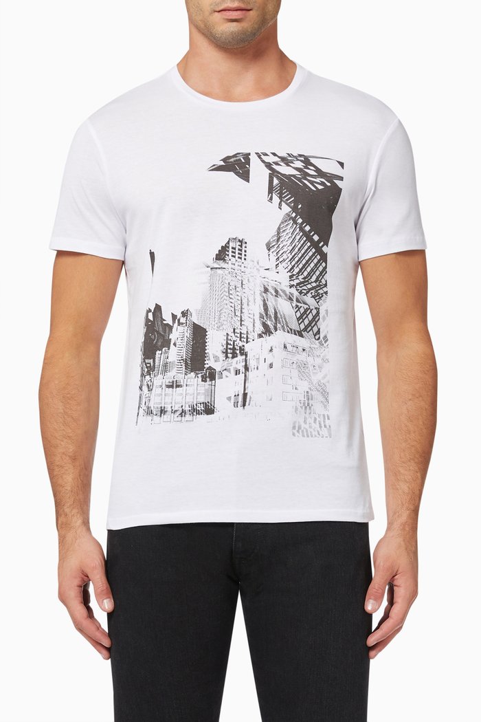 Graphic T-Shirt in Cotton, White