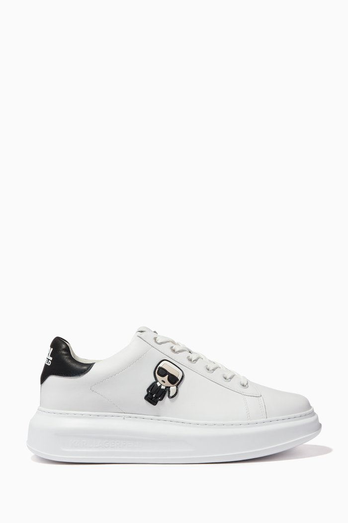Kapri 3D Sneakers in Leather, Black