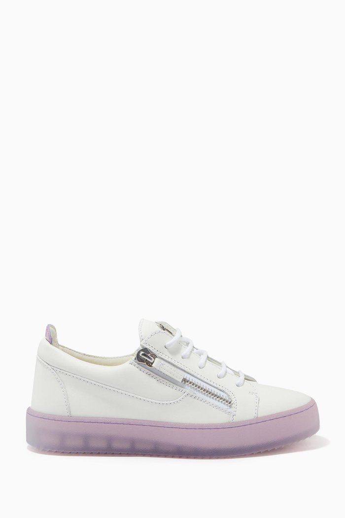 

Gail Low-Top Sneakers in Leather, White