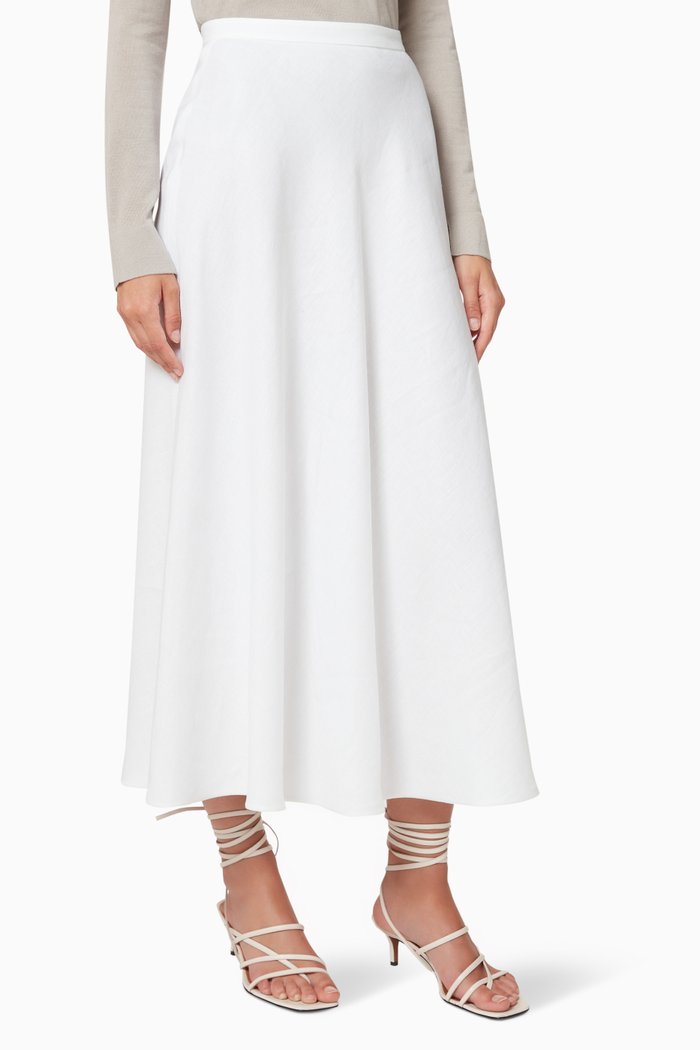 

Manny Midi Skirt, White