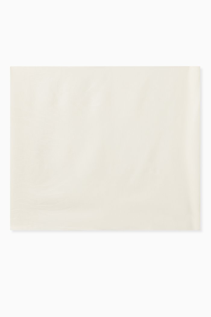

Water Leaves Stole in Silk, White