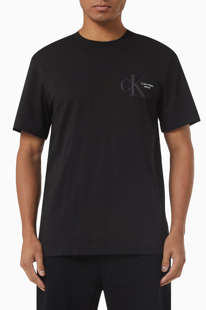 

Monogram T-shirt in Cotton Jersey, Black