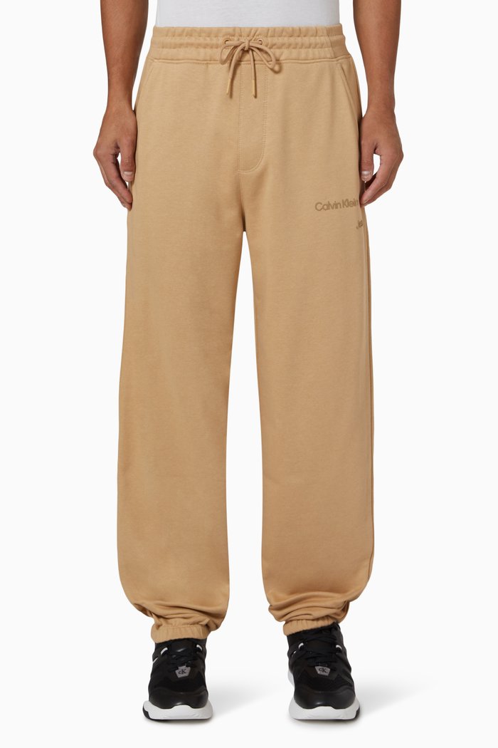 

Oversized Joggers in Cotton Terry, Neutral