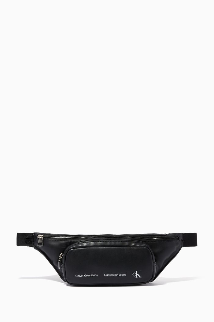 

Belt Bag in Faux Leather, Black