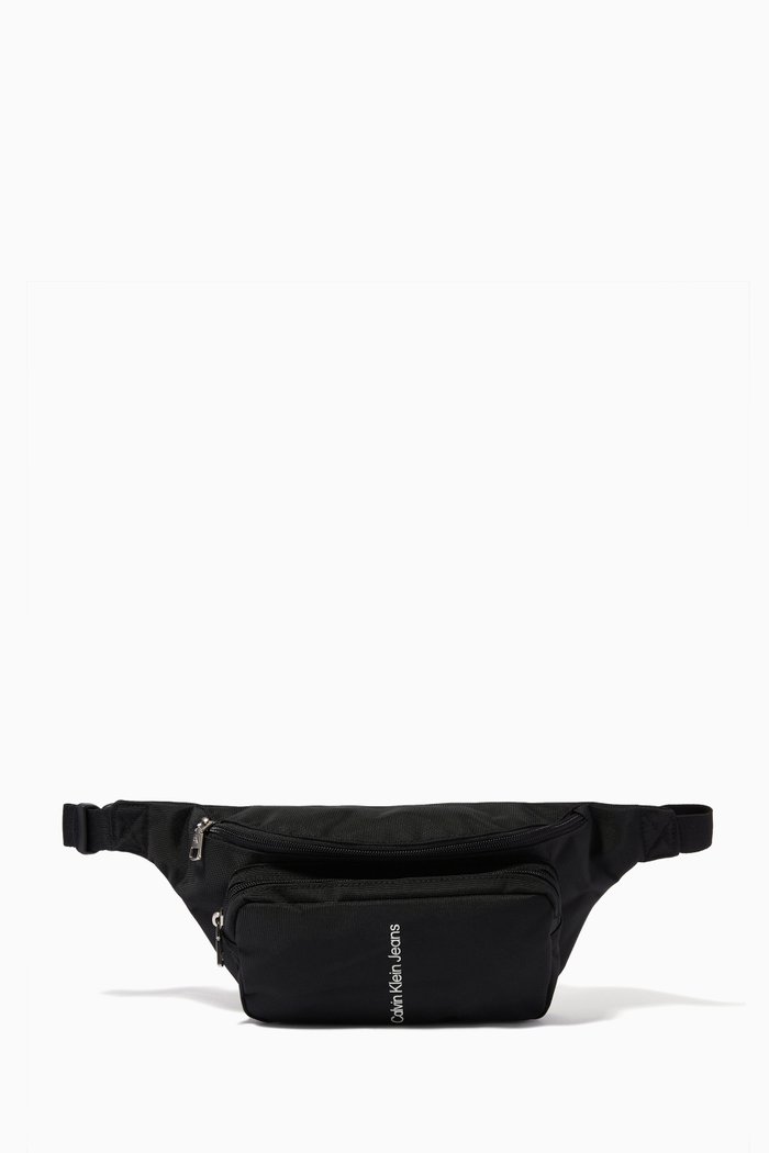 Belt Bag in Recycled Canvas, Black
