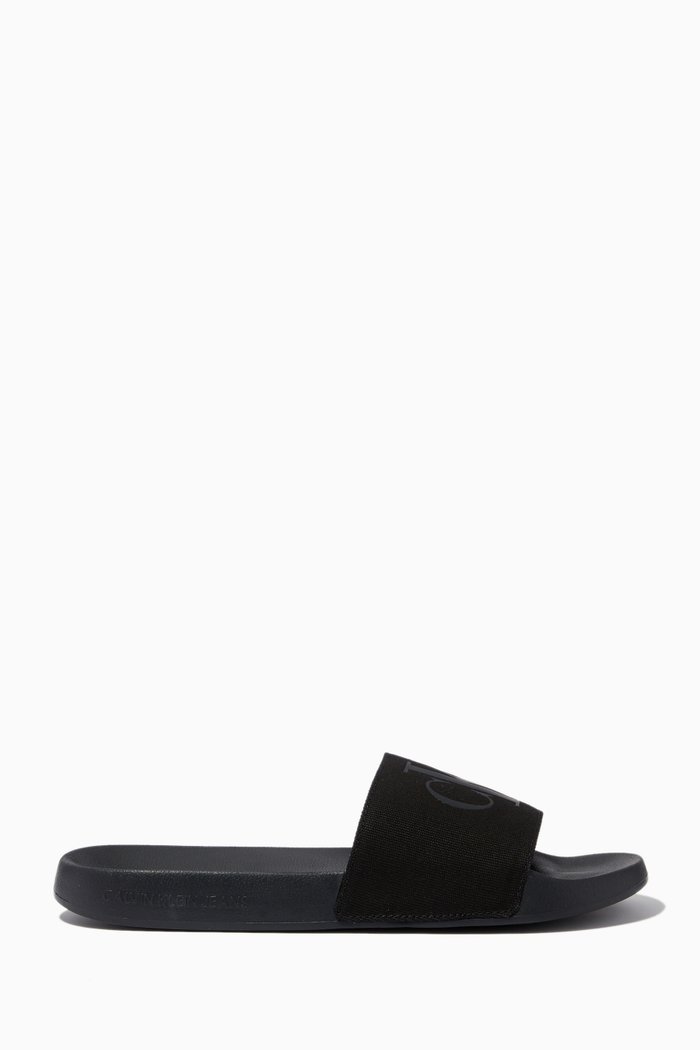 

Logo Slides in Recycled Canvas, Black