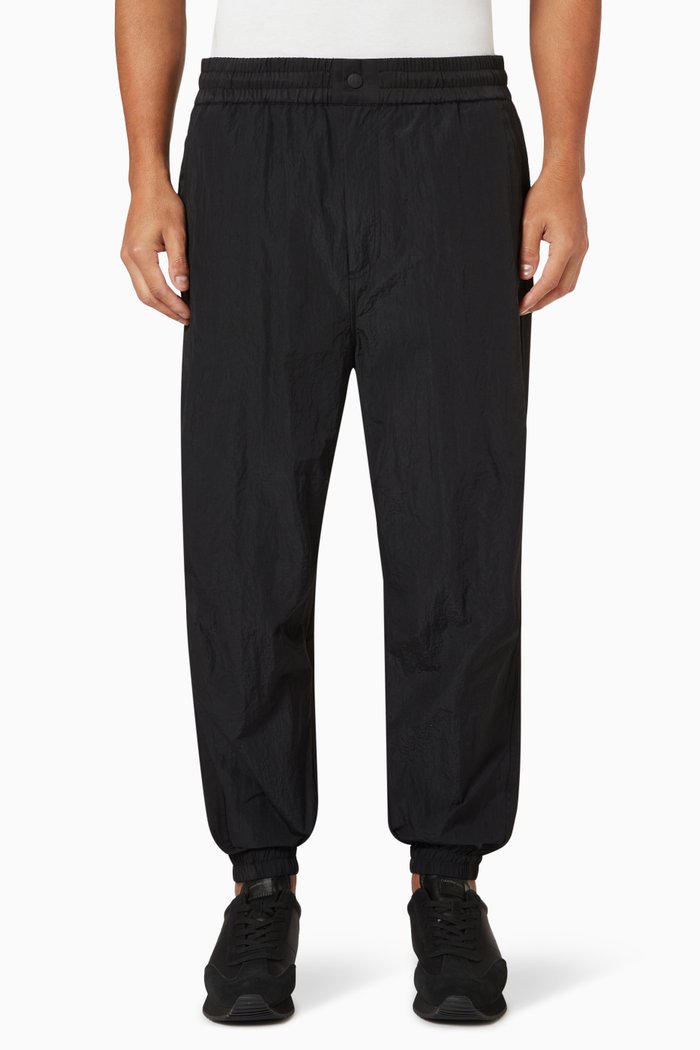 

Mixed Media Pants in Ripstop, Black