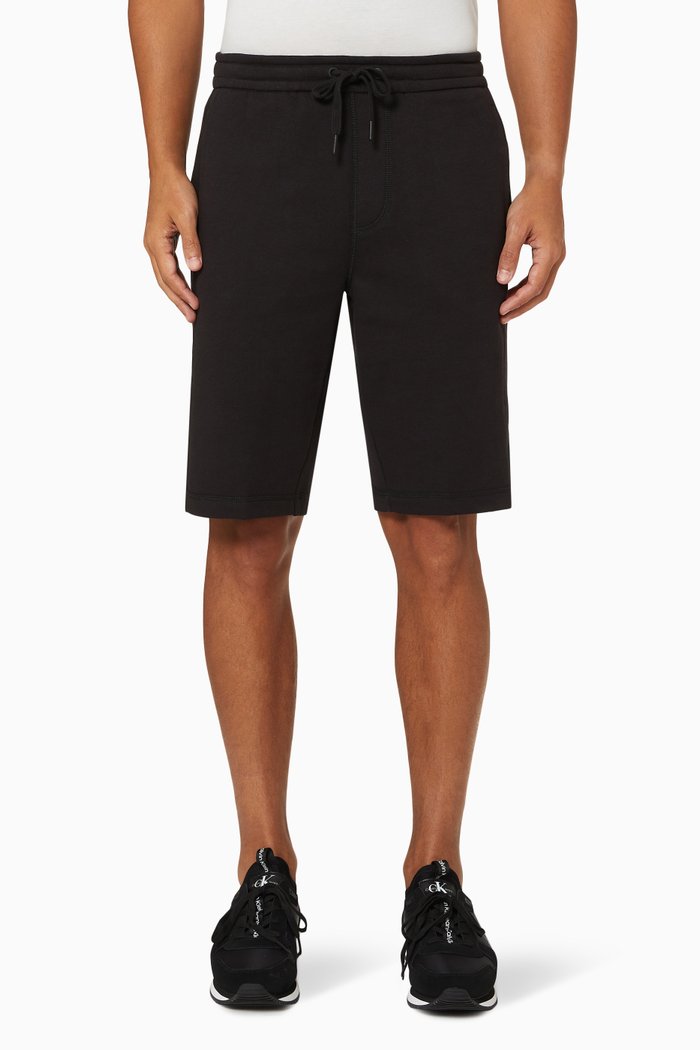 

Logo Shorts in Fleece, Black