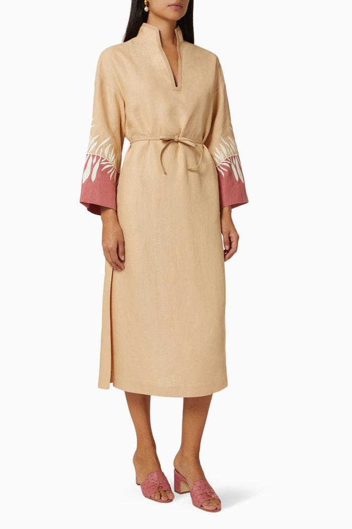 

Adenne Dress in Linen, Neutral