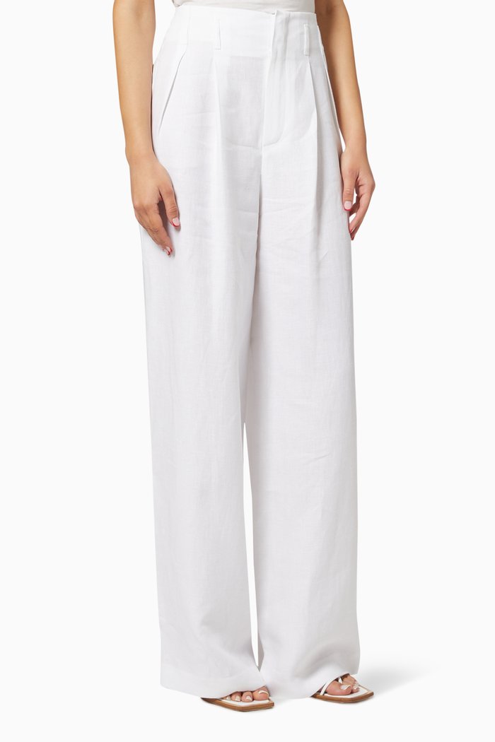 

Thorne Antigua Pants in Linen, White