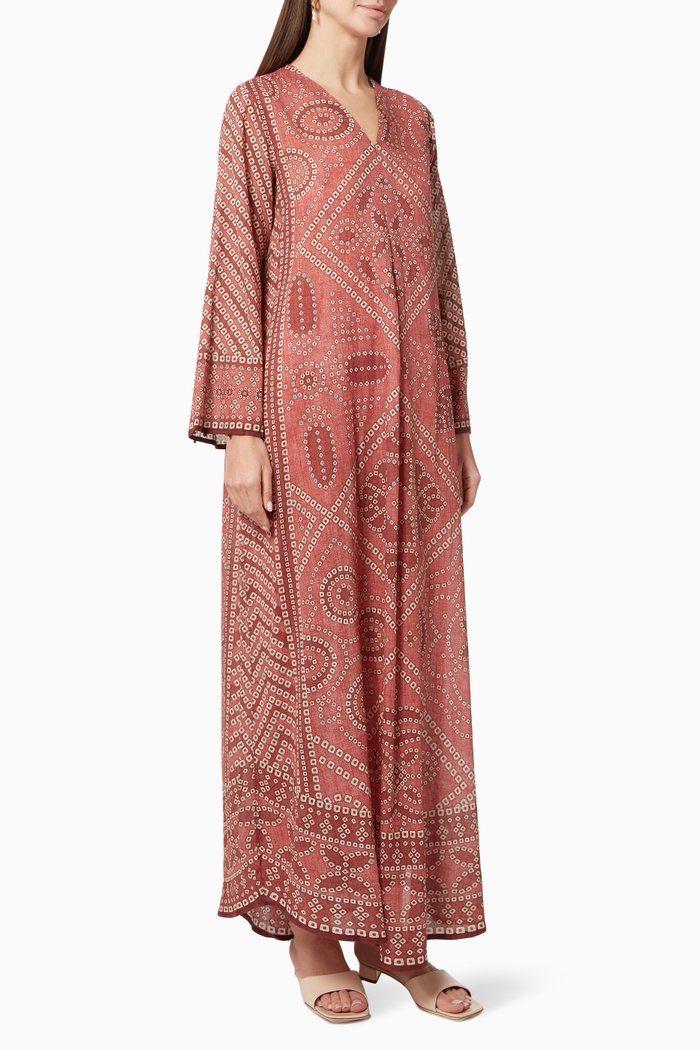 

Banera Jalabiya Dress in Cotton, Pink