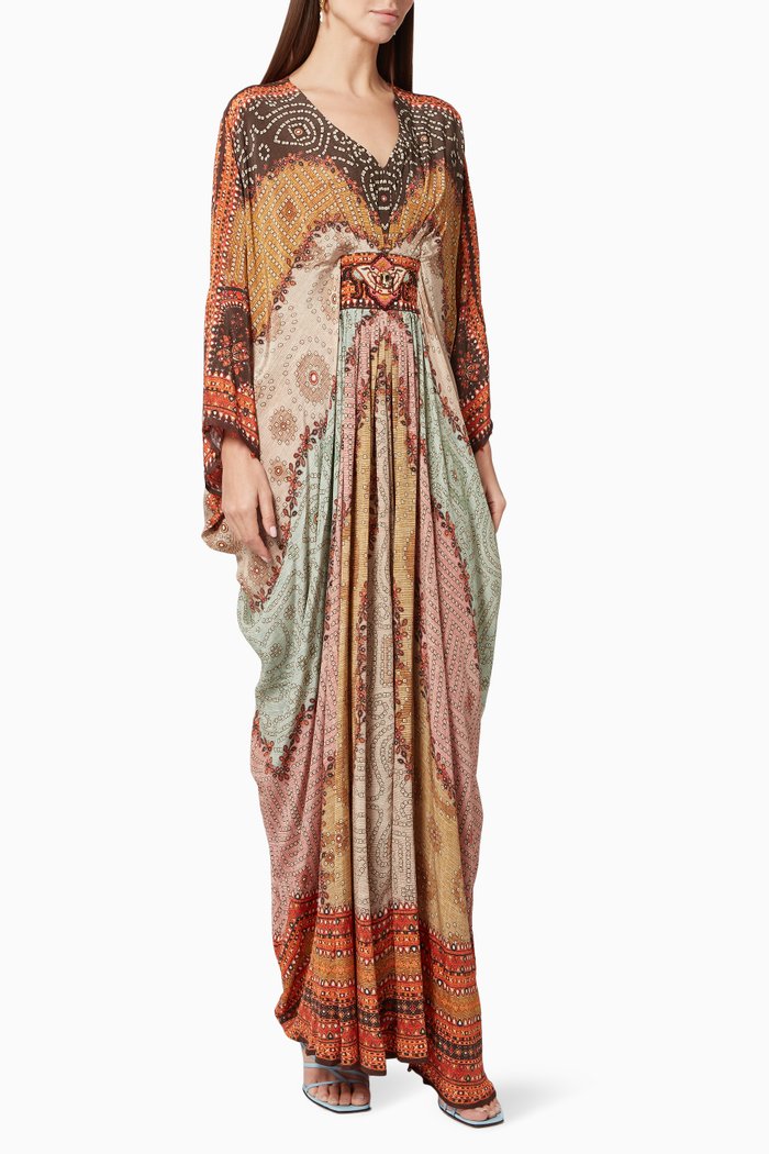 

Imama Kaftan in Crepe, Multicolour