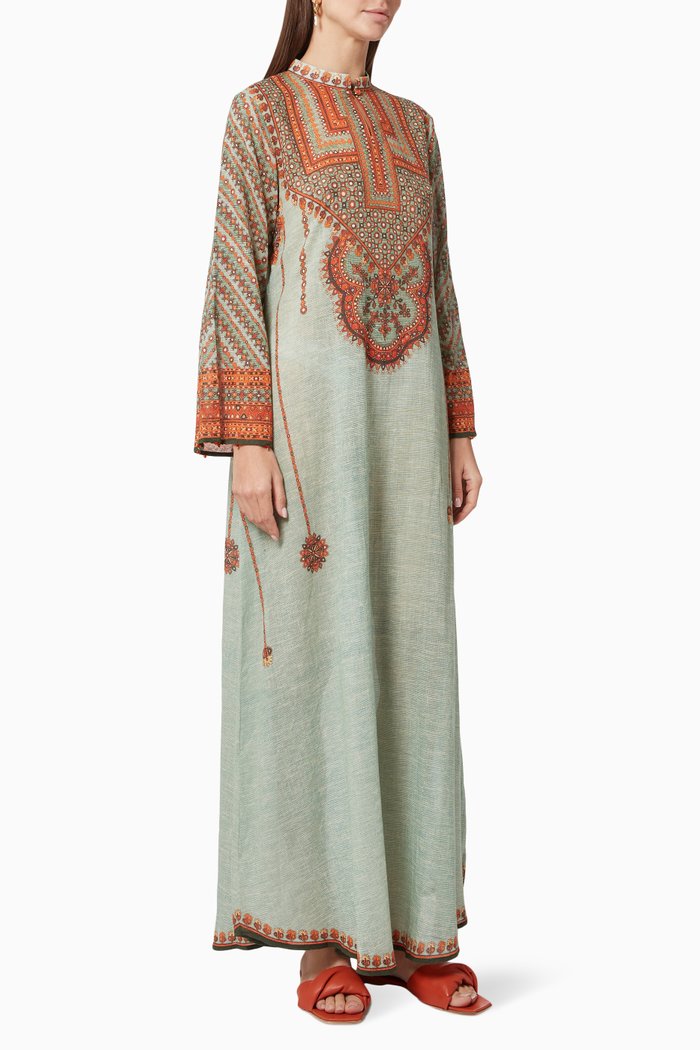 

Chanel Jalabiya in Cotton, Green