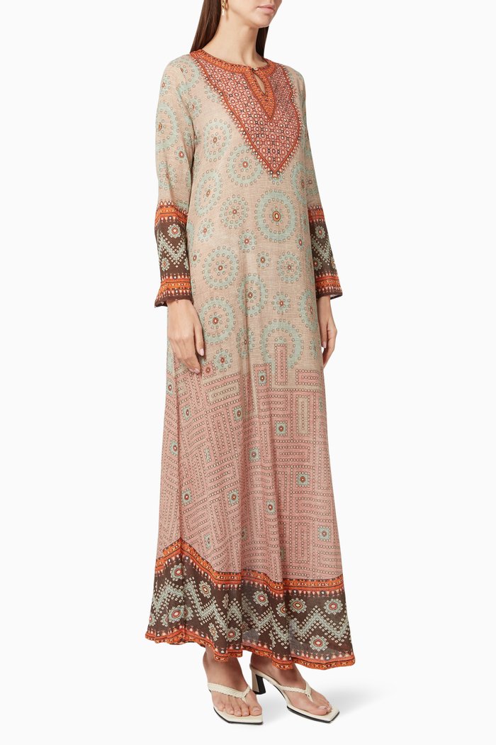 

Lavanya Jalabiya in Cotton, Multicolour