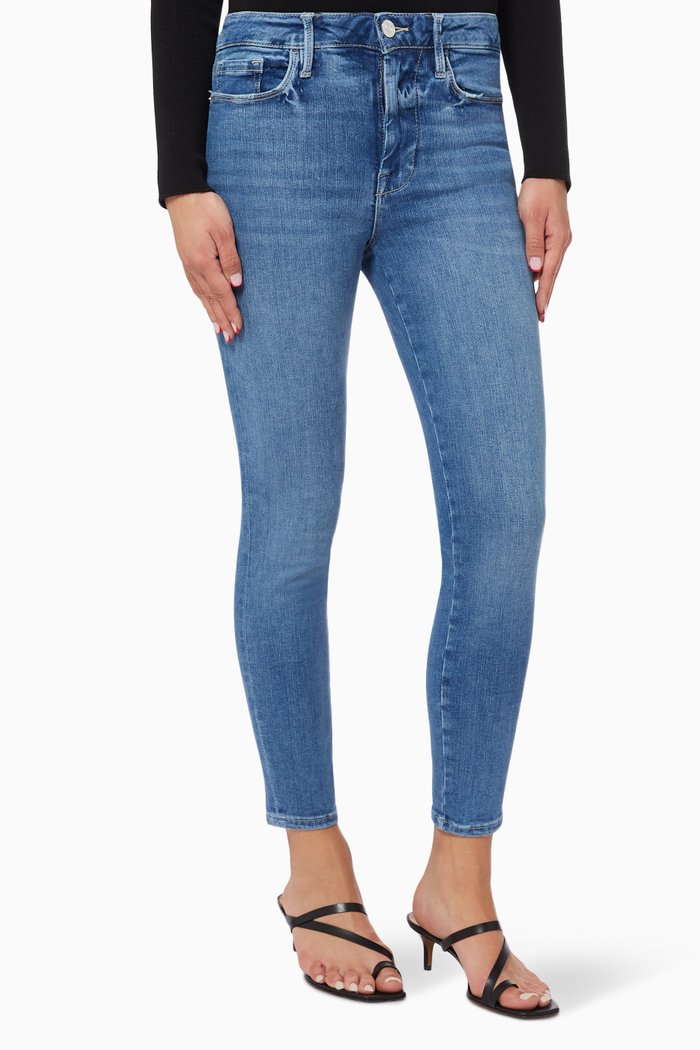 

Le One Skinny Crop Jeans, Blue