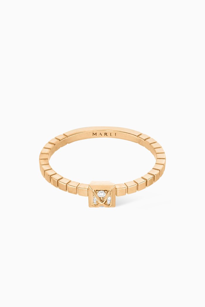 

Cleo Lotus Diamond Ring in 18kt Rose Gold