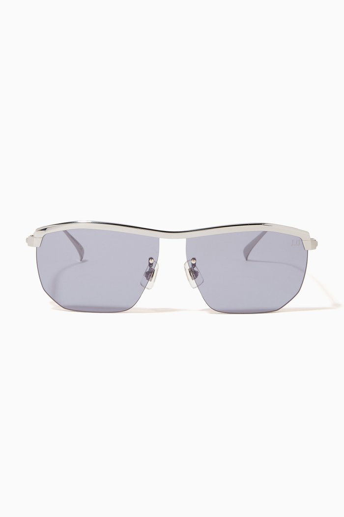 

61 Square Sunglasses in Metal, Silver
