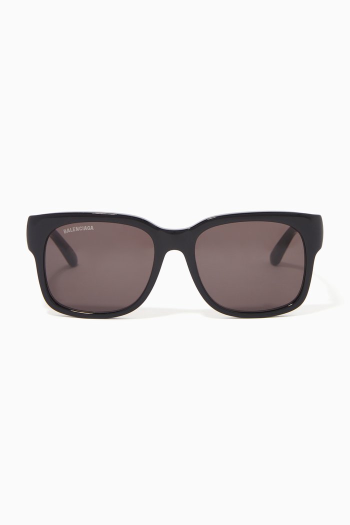 

Rectangle Sunglasses in Acetate, Black
