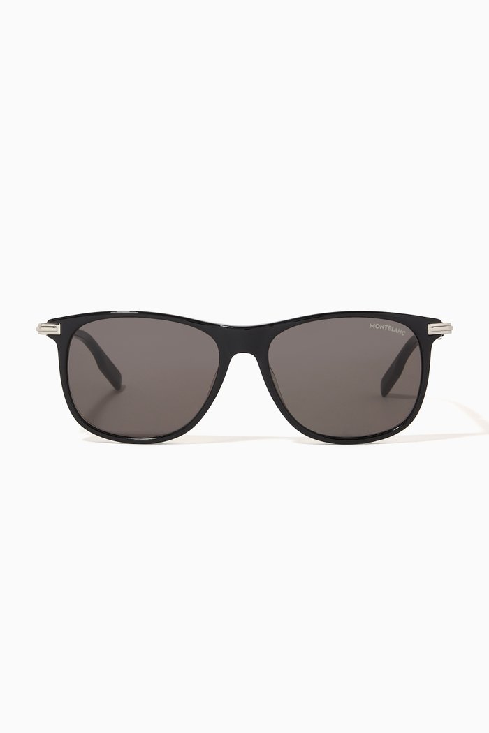 

Rectangular Sunglasses, Black