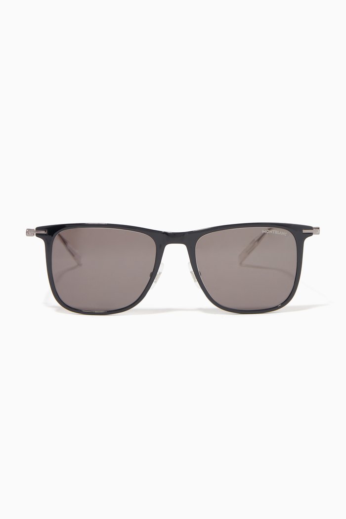 

Rectangular Sunglasses, Black
