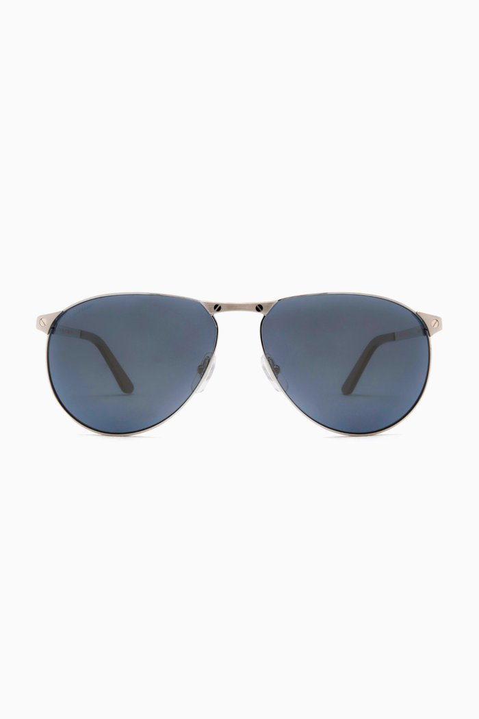 

Pilot Sunglasses in Metal, Grey