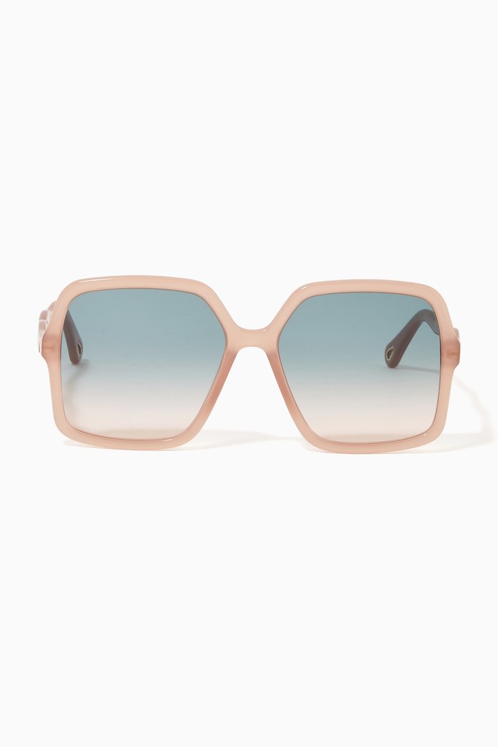

Oversized Square Sunglasses in Acetate, Neutral