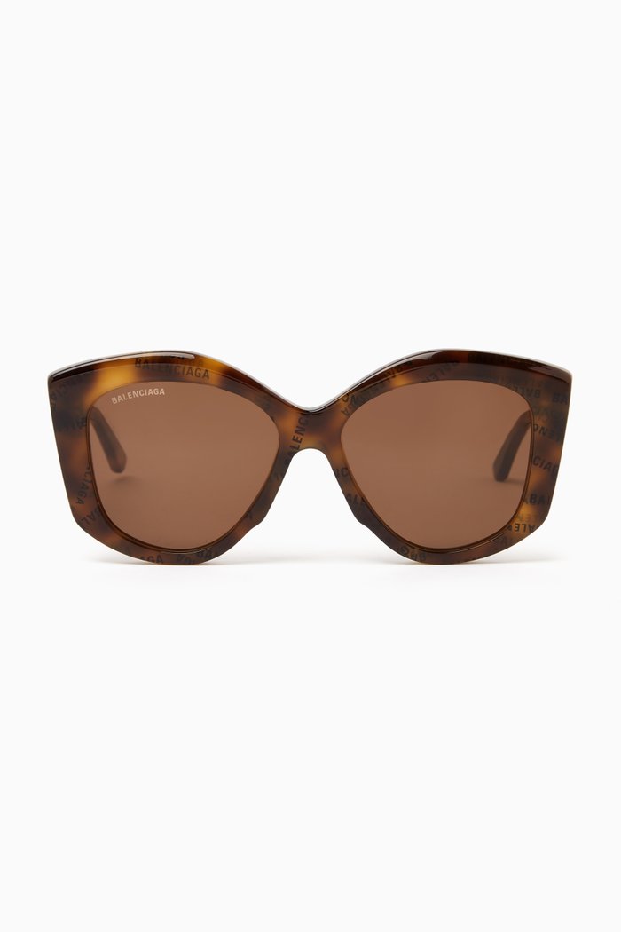 

Butterfly Sunglasses in Acetate, Brown