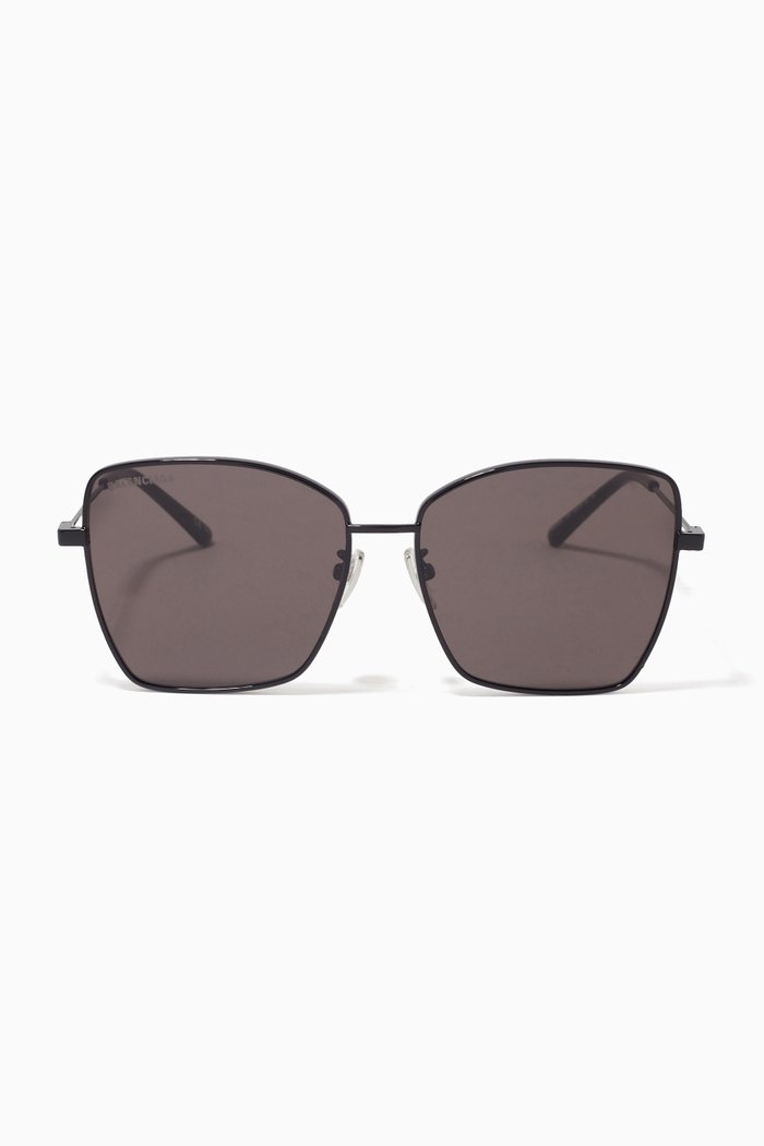 

Square Sunglasses in Metal, Black