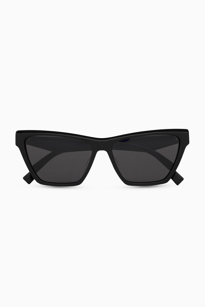

Cat-eye Sunglasses in Acetate, Black