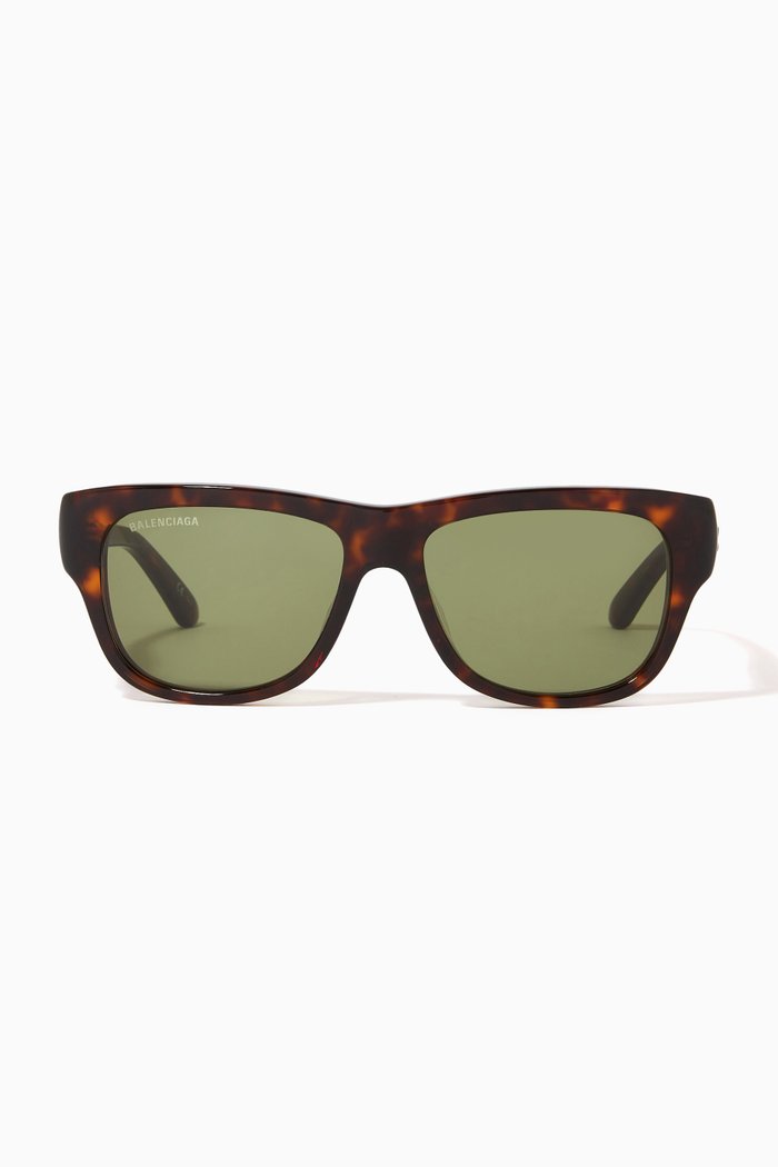 

Rectangle Sunglasses in Acetate, Brown