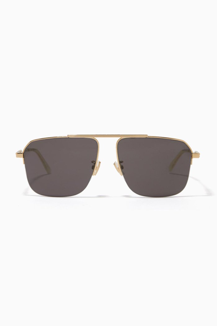 

Pilot Sunglasses in Metal, Gold
