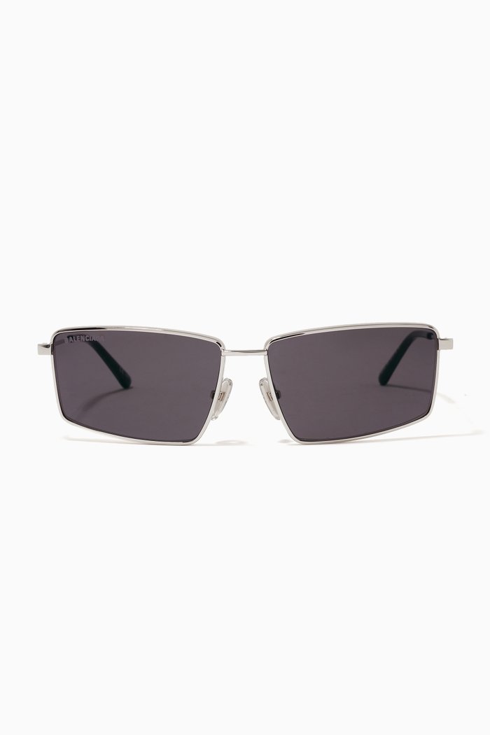 

Rectangle Sunglasses in Metal, Silver