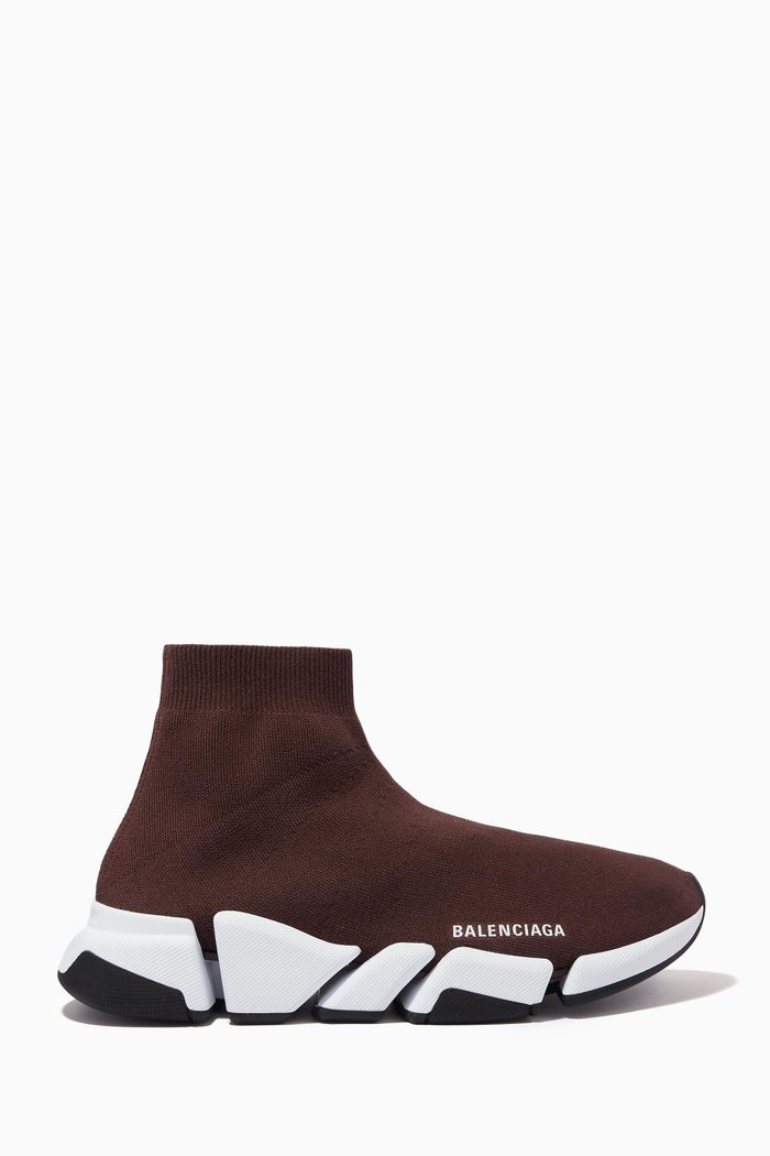

Speed 2.0 Sneakers in Recycled Knit, Burgundy