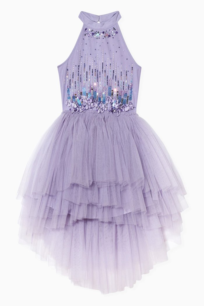 

Divinity Tutu Dress in Tulle, Purple