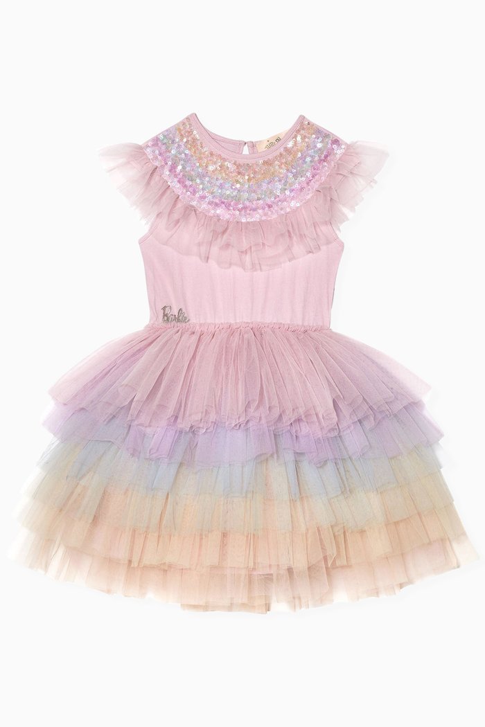 

Barbie Rainbow Tutu Dress in Tulle, Pink