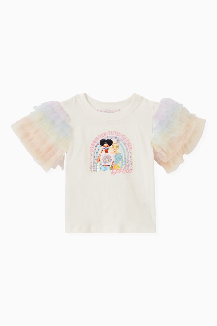 

Barbie Tutu-gether Top in Cotton Jersey, White